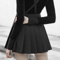 2020 New Fashion Black Short Skirt School Girl Black Short Skirt PUNK RAVE OPQ477